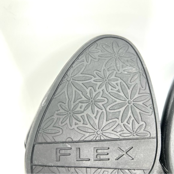 7 WIDE Life Stride Women's Dreams Black Faux Vegan Leather Wedge Pumps Heels - Picture 9 of 13